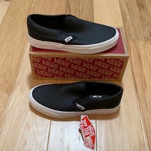 Vans Perforated Leather Slip-On Sneaker *NWT*